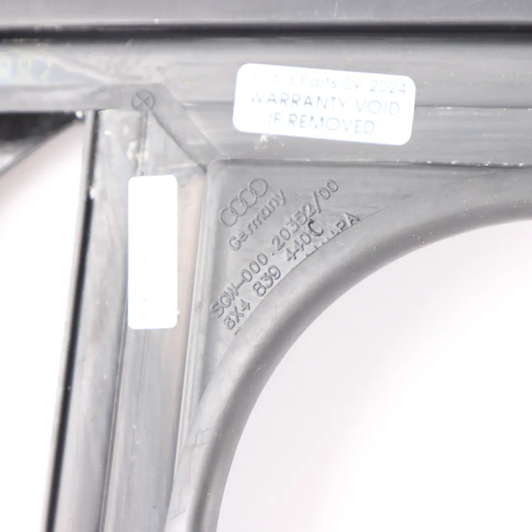 Audi A1 8X4 5D Tür Fenster Dichtung Gummi Hinten Rechts - SKU 8X4839440C - Teilenummer 8X4839440C