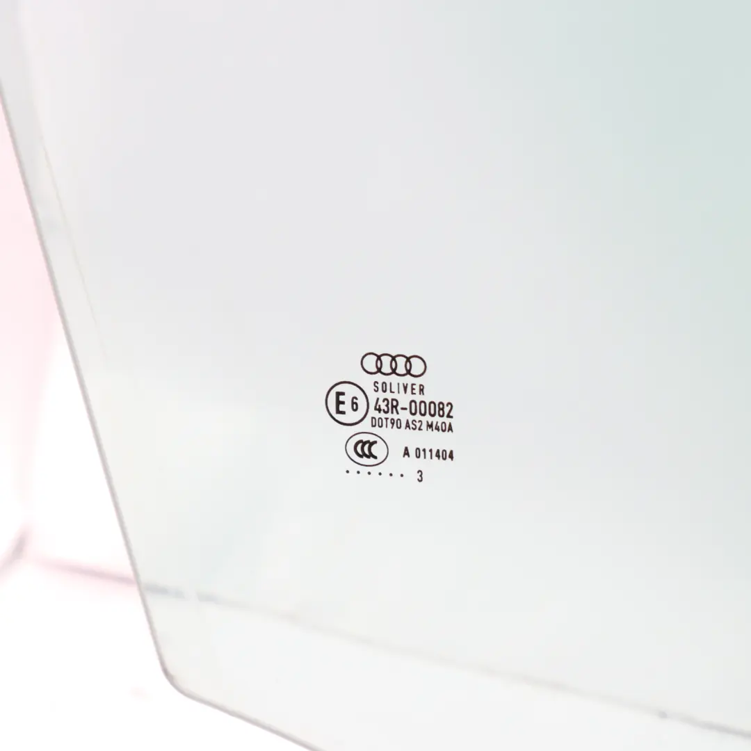 Audi A1 8X Szyba Drzwi Boczna Prawy Przód Prawa AS2 - SKU 8X4845202 - Numer Części 8X4845202