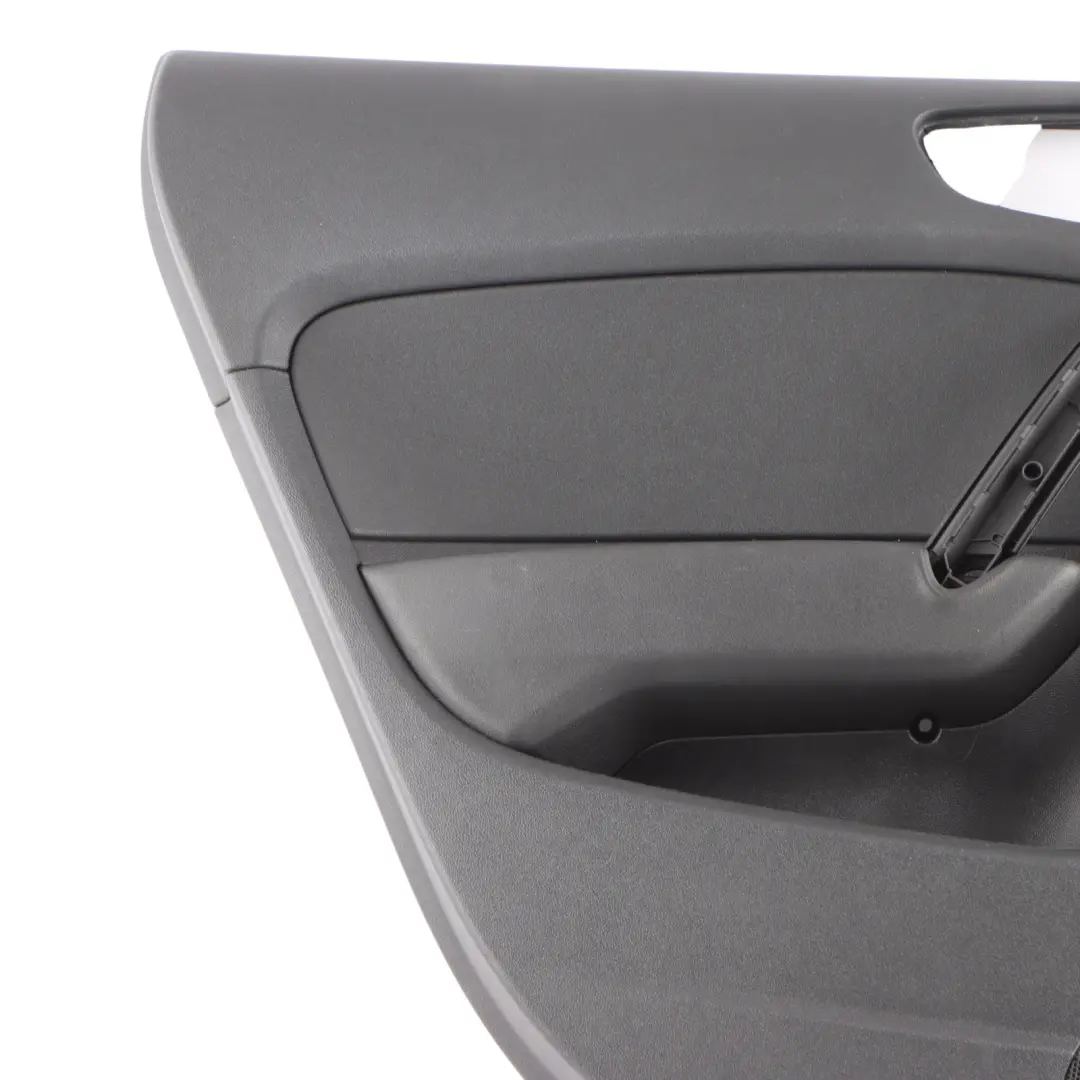 Audi A1 8X Tapa Tarjeta Puerta Trasera Izquierda Panel Negro - SKU 8X4867303 - Número de pieza 8X4867303