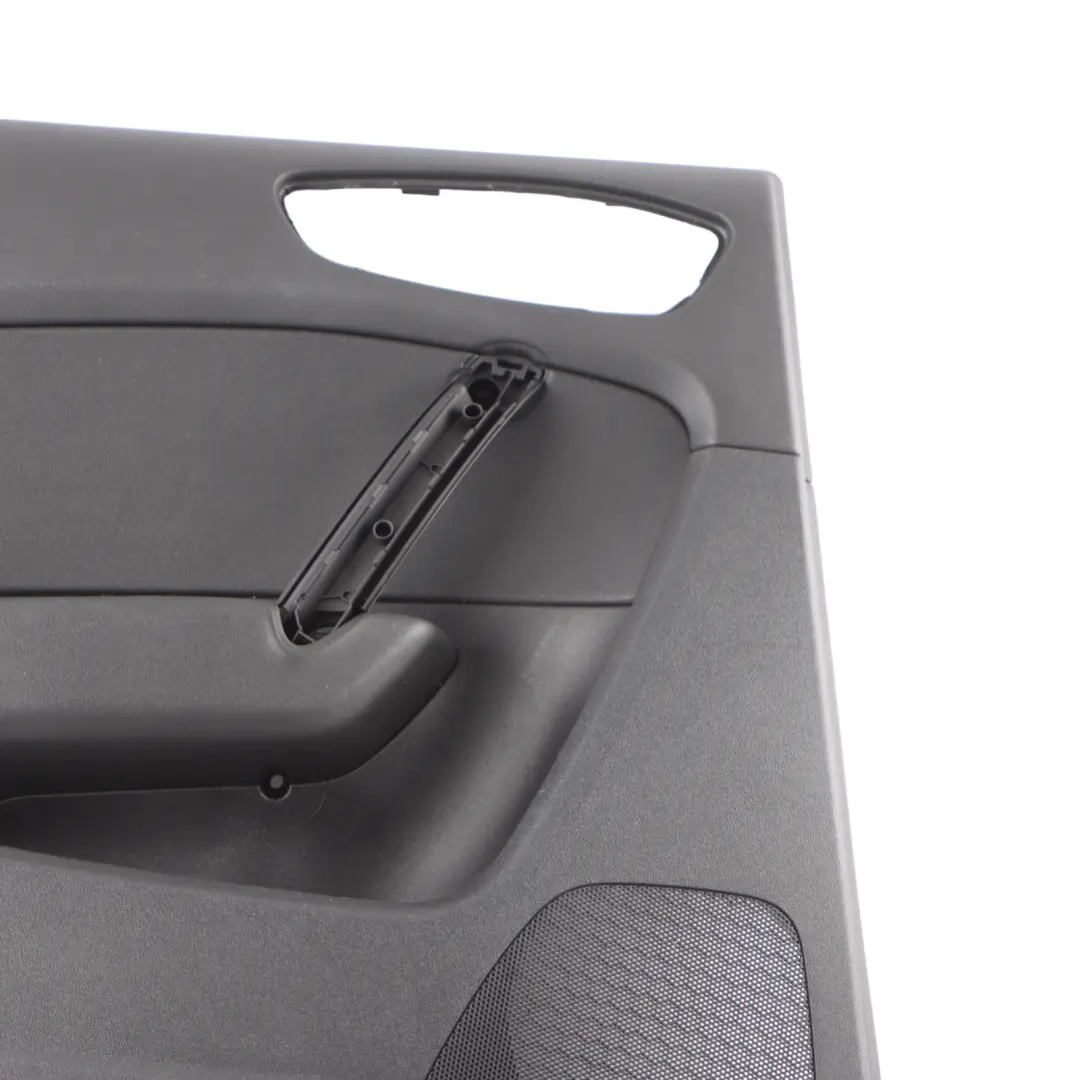 Audi A1 8X Tapa Tarjeta Puerta Trasera Izquierda Panel Negro - SKU 8X4867303 - Número de pieza 8X4867303
