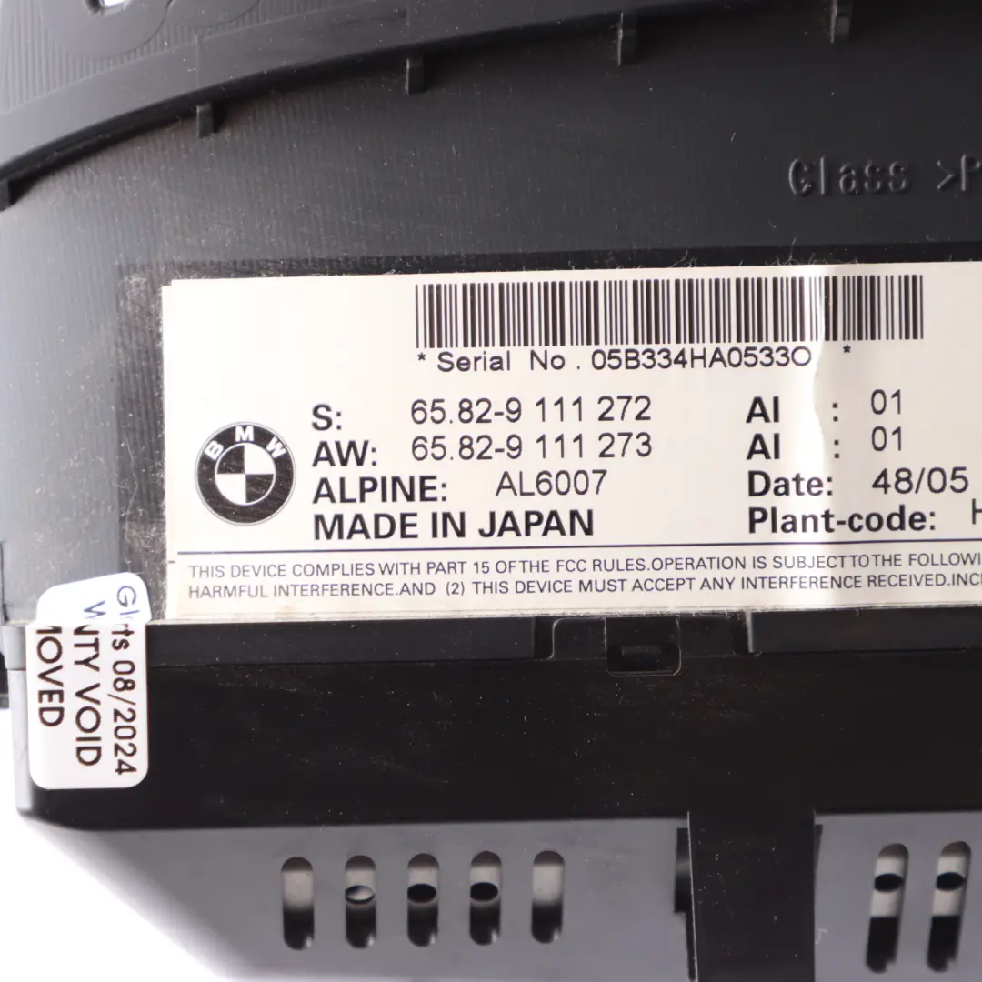  Display Screen BMW E60 E61 Dash On Board Sat Navigation Monitor 8,8" - SKU 9111272 - Part number 9111272
