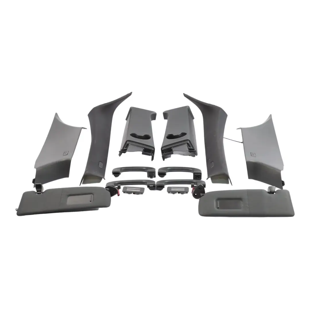 BMW E81 Pillars Lining Cover Panels Black M Sport Front Rear Left Right Set - SKU 9136304-2 - Part number 9136304