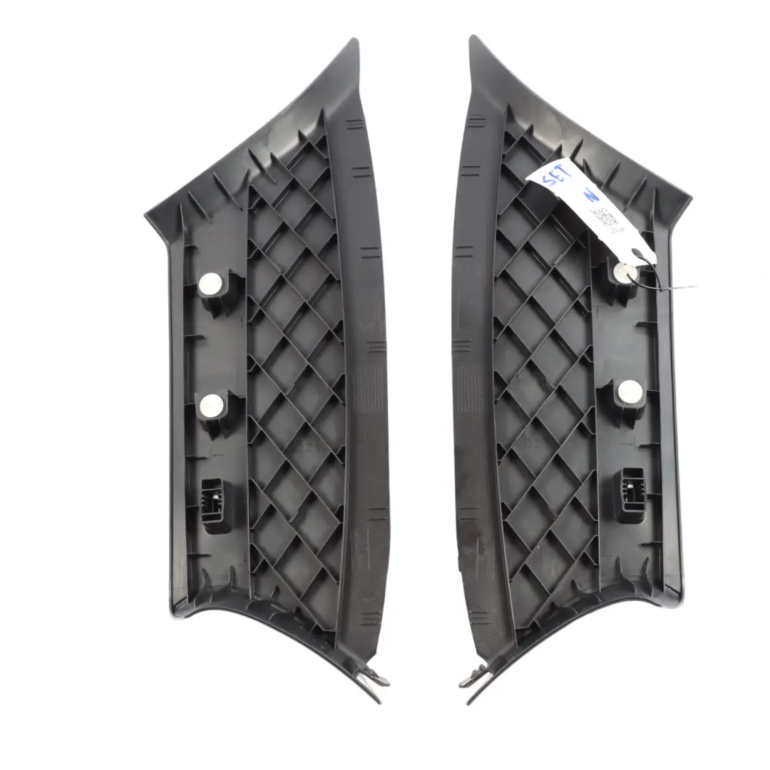 BMW E81 Pillars Lining Cover Panels Black M Sport Front Rear Left Right Set - SKU 9136304-2 - Part number 9136304