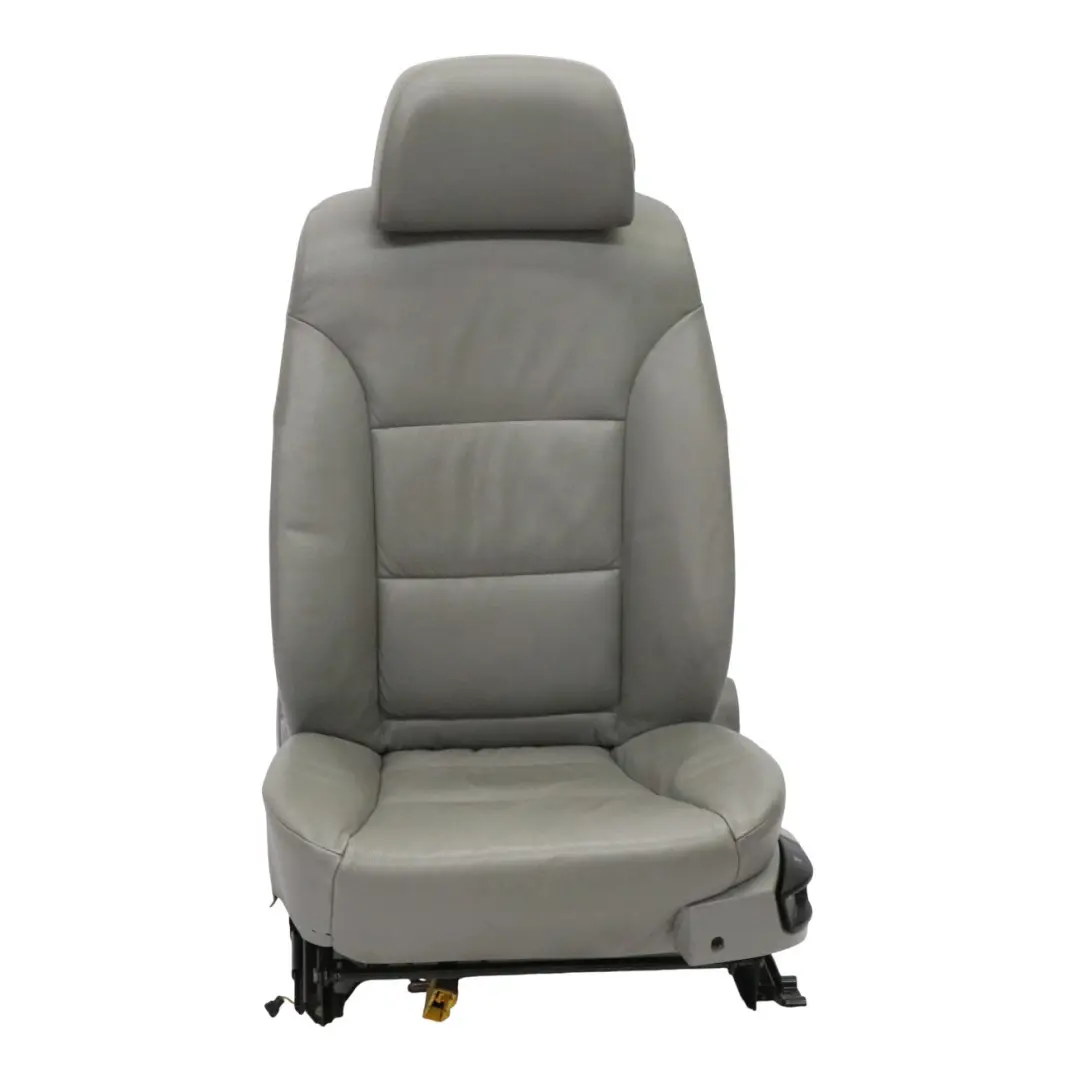 Front Left N/S Seat Leather Dakota Grey Interior to BMW E60 E61 LCI with Part number 9143859 BMW E60 E61 LCI Front Left N/S Seat Leather Dakota Grey Interior - SKU 9143859-1 - Part number 9143859