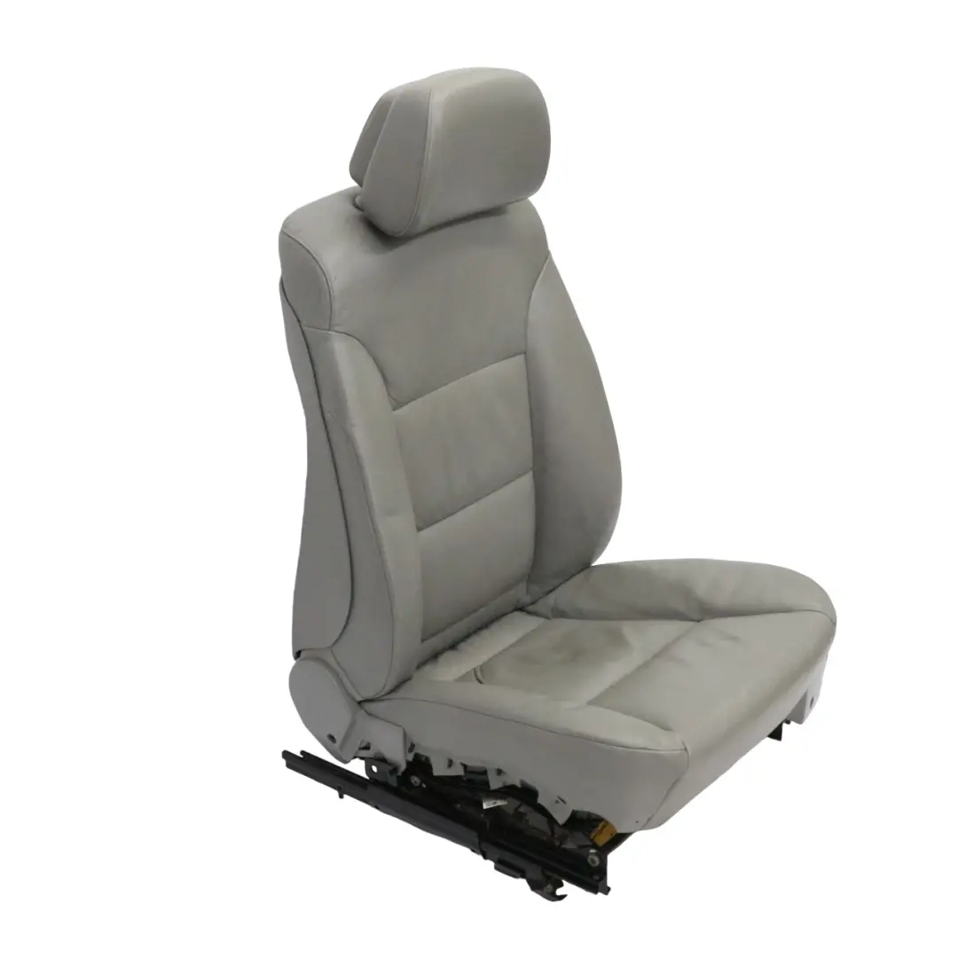 BMW E60 E61 LCI Vorne Links Sitz Leder Dakota Grau Interieur - SKU 9143859-1 - Teilenummer 9143859