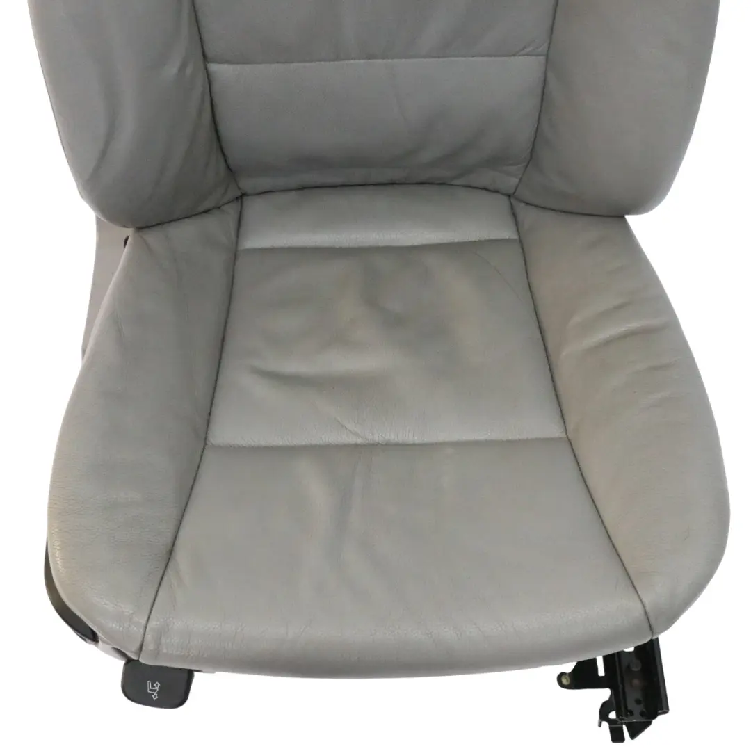 BMW E60 E61 LCI Siège avant droit en cuir Intérieur gris Dakota - SKU 9143859-2 - Numéro de pièce 9143859