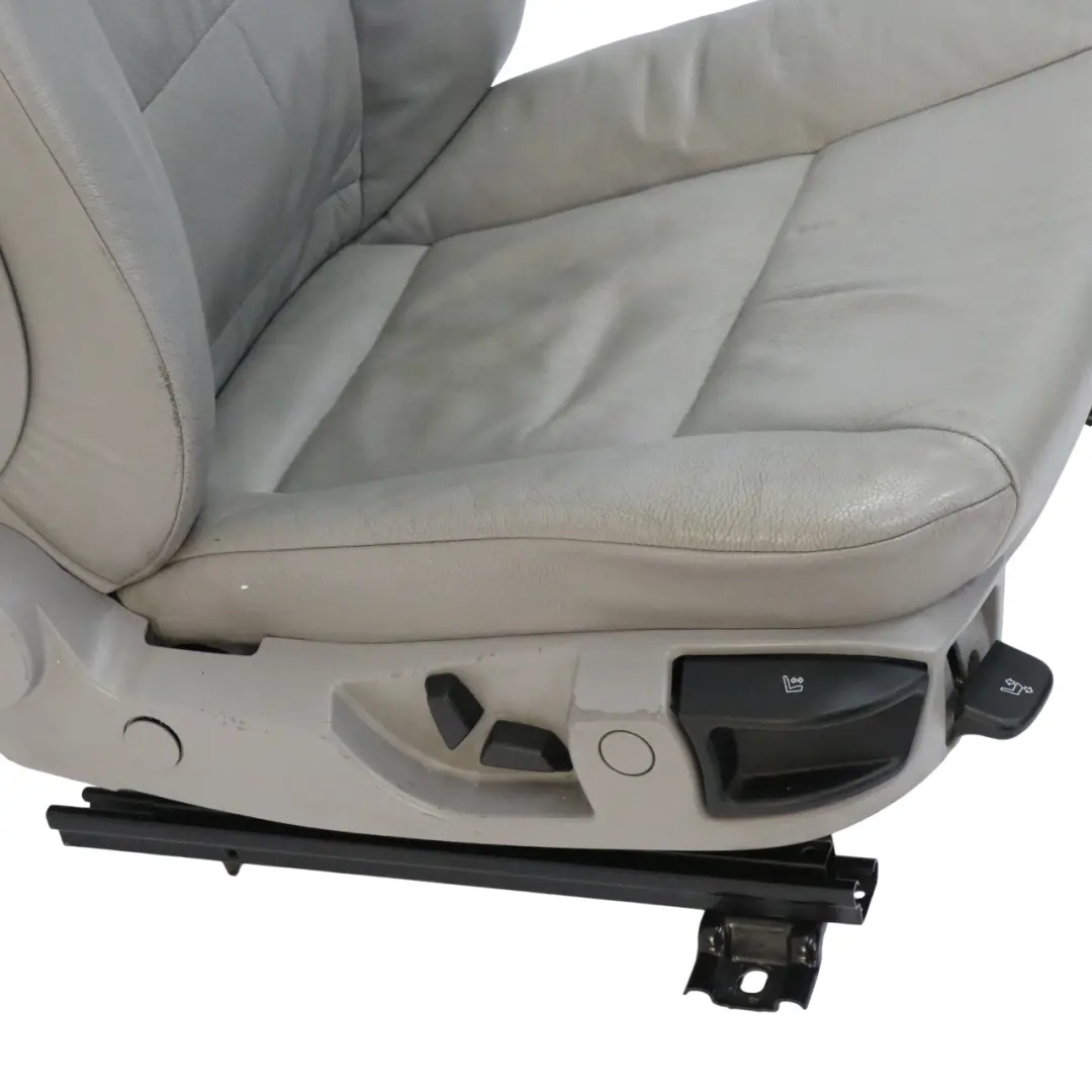 BMW E60 E61 LCI Vorne Rechts Sitz Leder Dakota Grau Innenausstattung - SKU 9143859-2 - Teilenummer 9143859