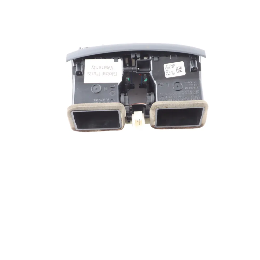 Centre Console Fresh Air Vent Grille Rear Nozzle Trim to BMW F10 F11 with Part number 9172344 BMW F10 F11 Centre Console Fresh Air Vent Grille Rear Nozzle Trim - SKU 9172344 - Part number 9172344