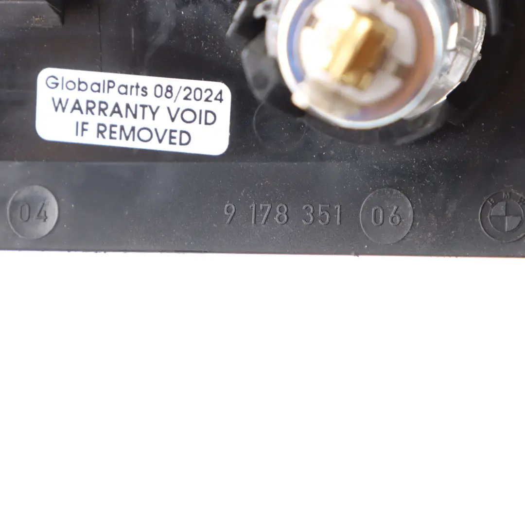 Centre Console Cover Mount Cigarette Lighter Socket Trim Black to BMW F07 with Part number 9178351 BMW F07 Centre Console Cover Mount Cigarette Lighter Socket Trim Black - SKU 9178351 - Part number 9178351