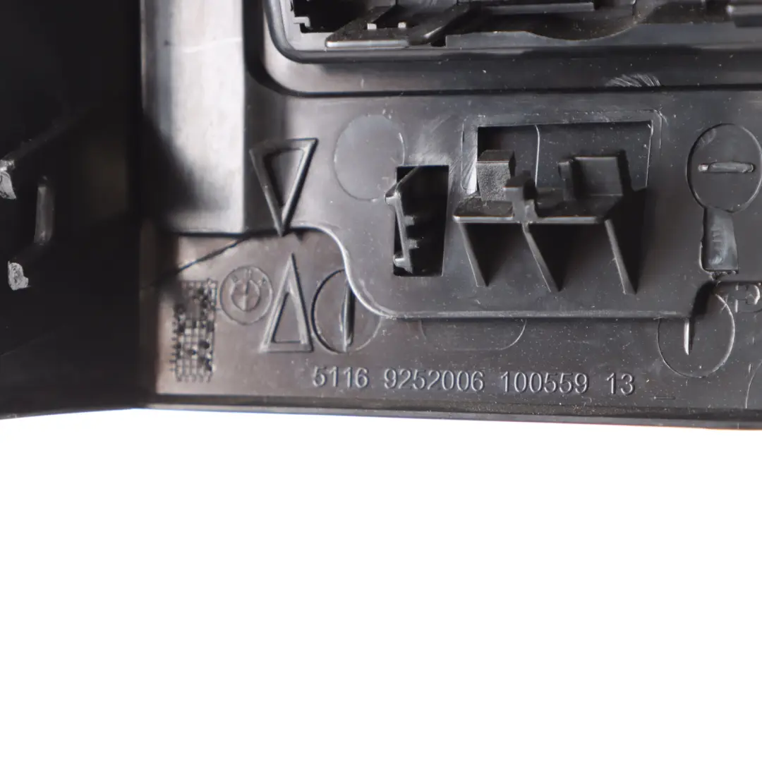  Storage Compartment BMW X5 F15 Rear Centre Console Trim Tray Black - SKU 9252006 - Part number 9252006
