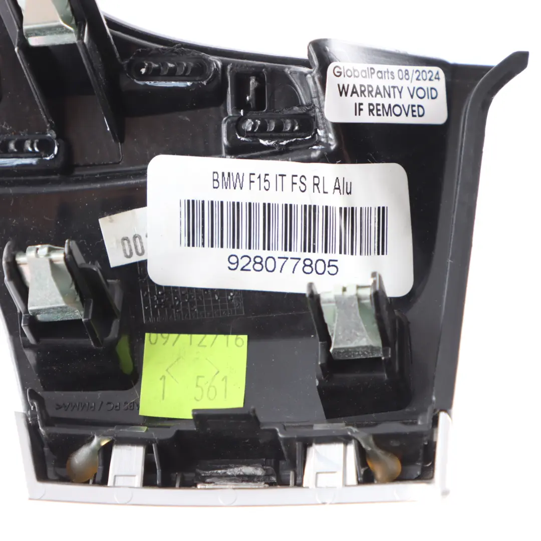 Dasboard Trim Center Console Brushed Right O/S to BMW X5 F15 with Part number 9280778 BMW X5 F15 Dasboard Trim Center Console Brushed Right O/S - SKU 9280778 - Part number 9280778