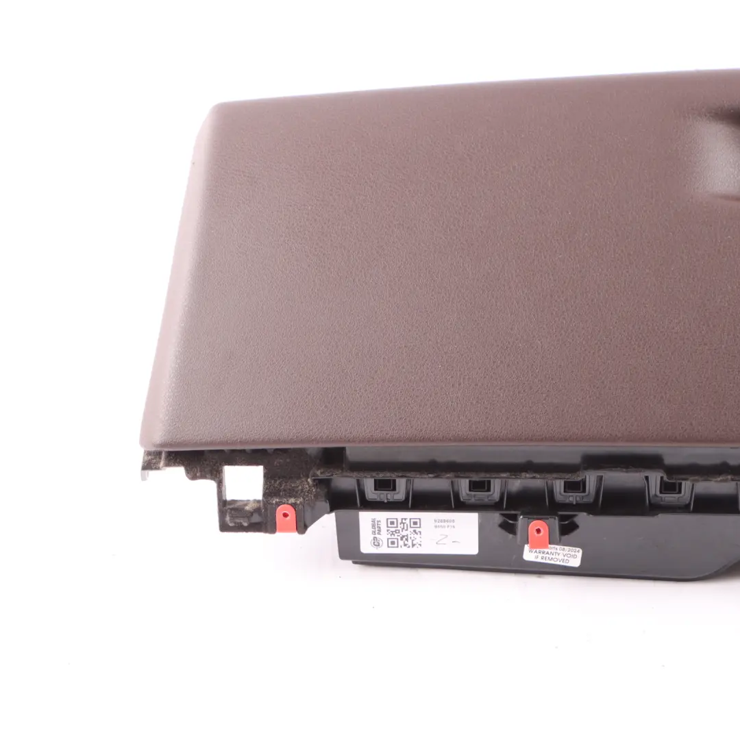 Glove Box Lid Storage Case Housing Mokka Mocha to BMW X5 F15 with Part number 9288605 BMW X5 F15 Glove Box Lid Storage Case Housing Mokka Mocha - SKU 9288605 - Part number 9288605