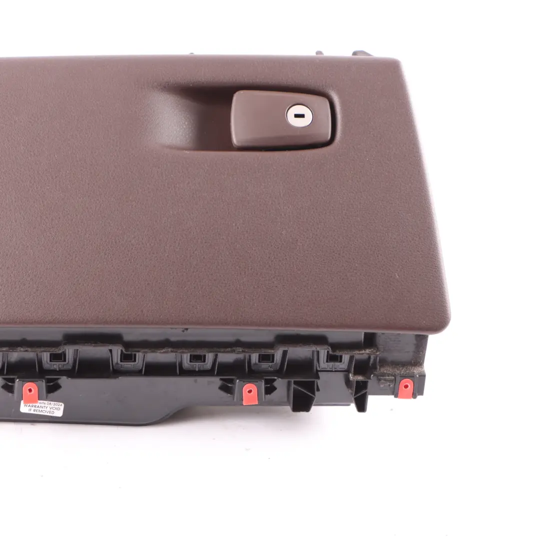 Glove Box Lid Storage Case Housing Mokka Mocha to BMW X5 F15 with Part number 9288605 BMW X5 F15 Glove Box Lid Storage Case Housing Mokka Mocha - SKU 9288605 - Part number 9288605