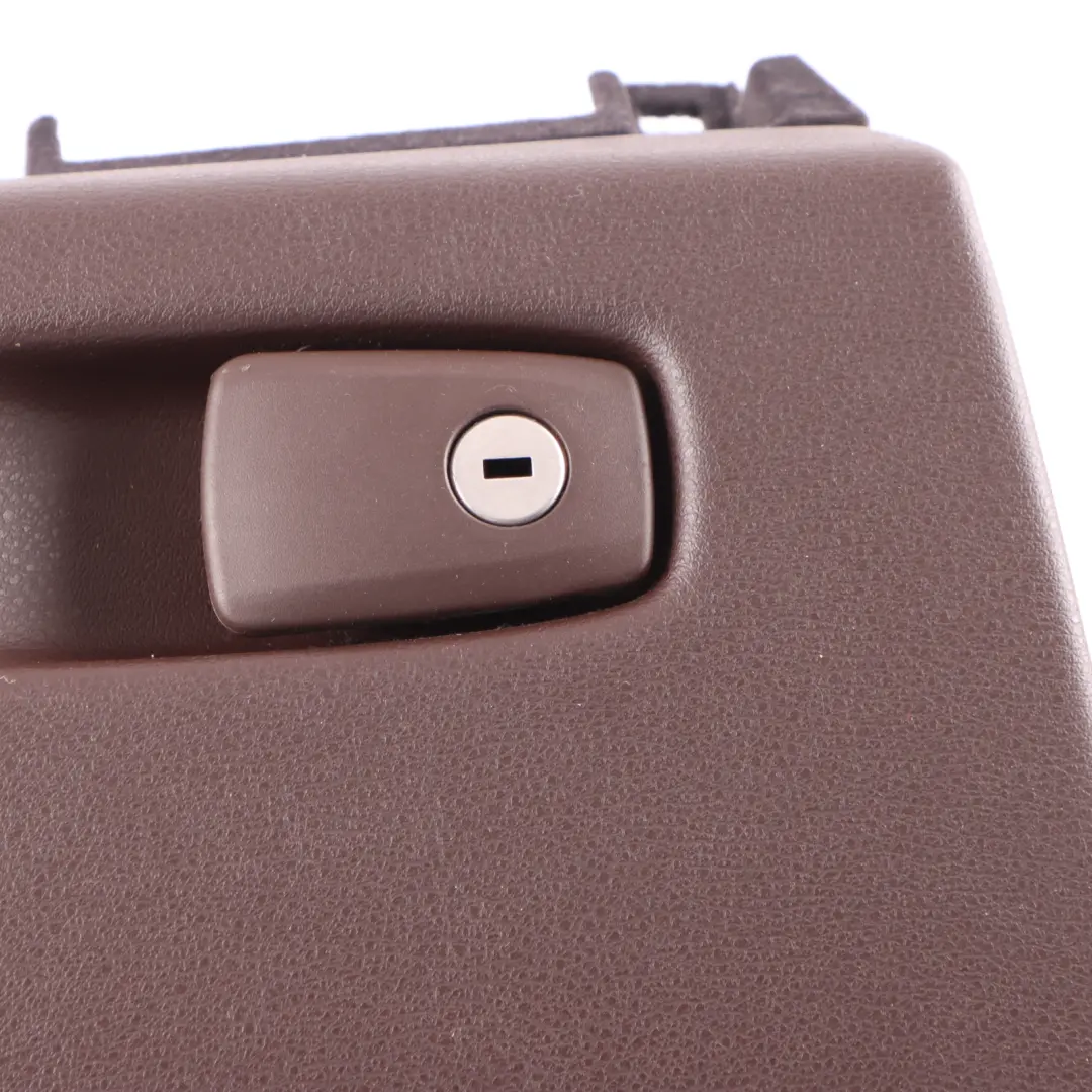 Glove Box Lid Storage Case Housing Mokka Mocha to BMW X5 F15 with Part number 9288605 BMW X5 F15 Glove Box Lid Storage Case Housing Mokka Mocha - SKU 9288605 - Part number 9288605