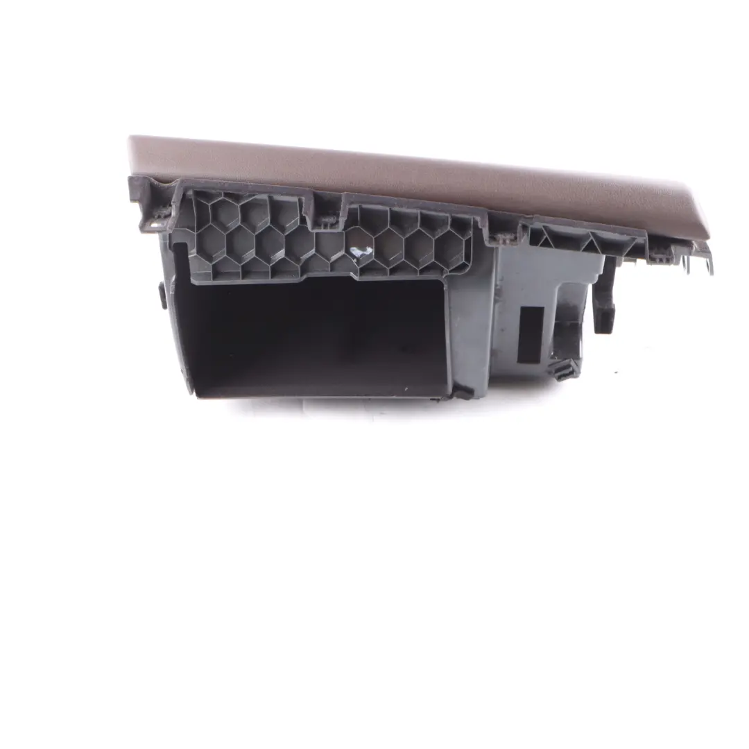 Glove Box Lid Storage Case Housing Mokka Mocha to BMW X5 F15 with Part number 9288605 BMW X5 F15 Glove Box Lid Storage Case Housing Mokka Mocha - SKU 9288605 - Part number 9288605