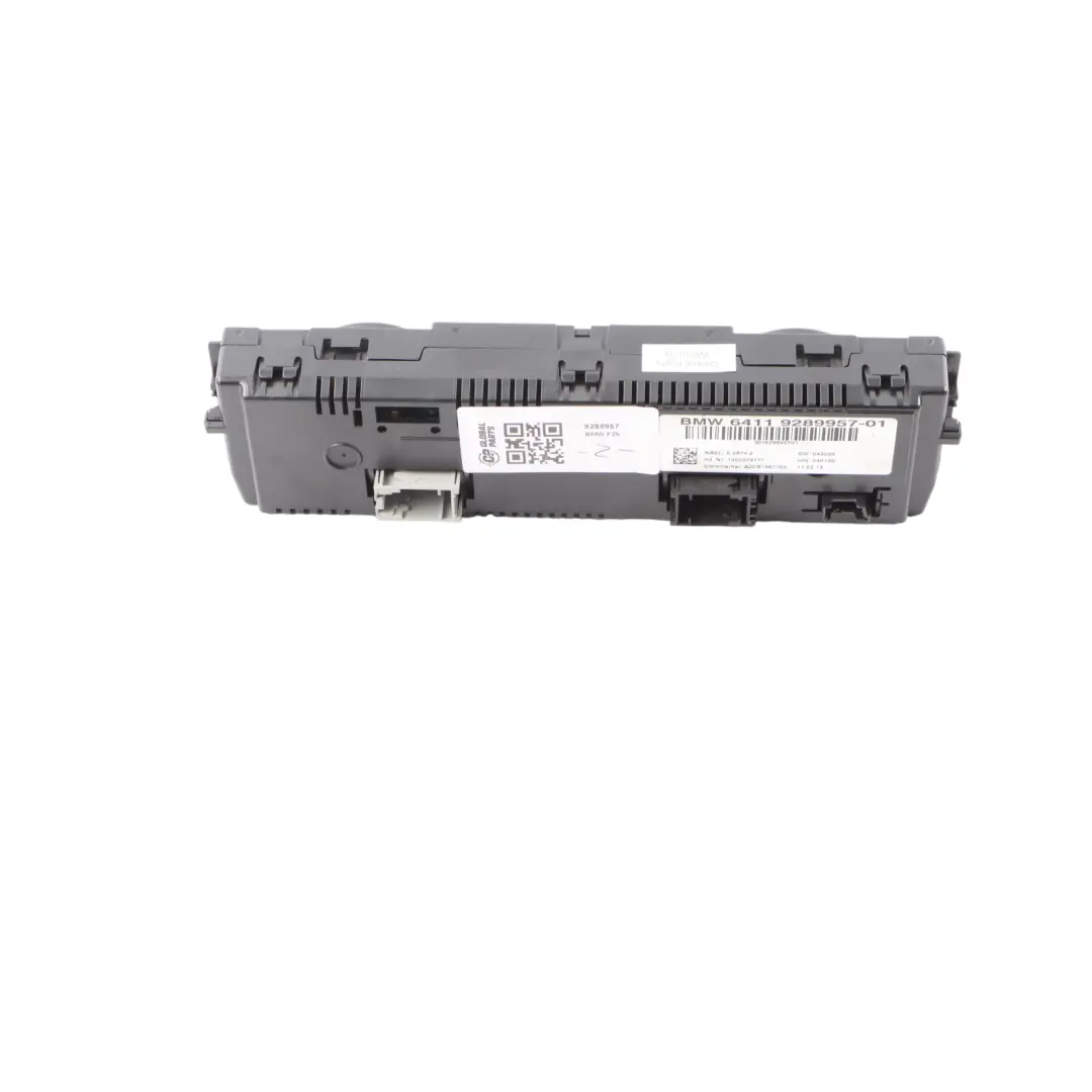 BMW X3 F25 A/C Panneau de commande climatisation Chauffage Climatisation 9252737 - SKU 9289957 - Numéro de pièce 9289957