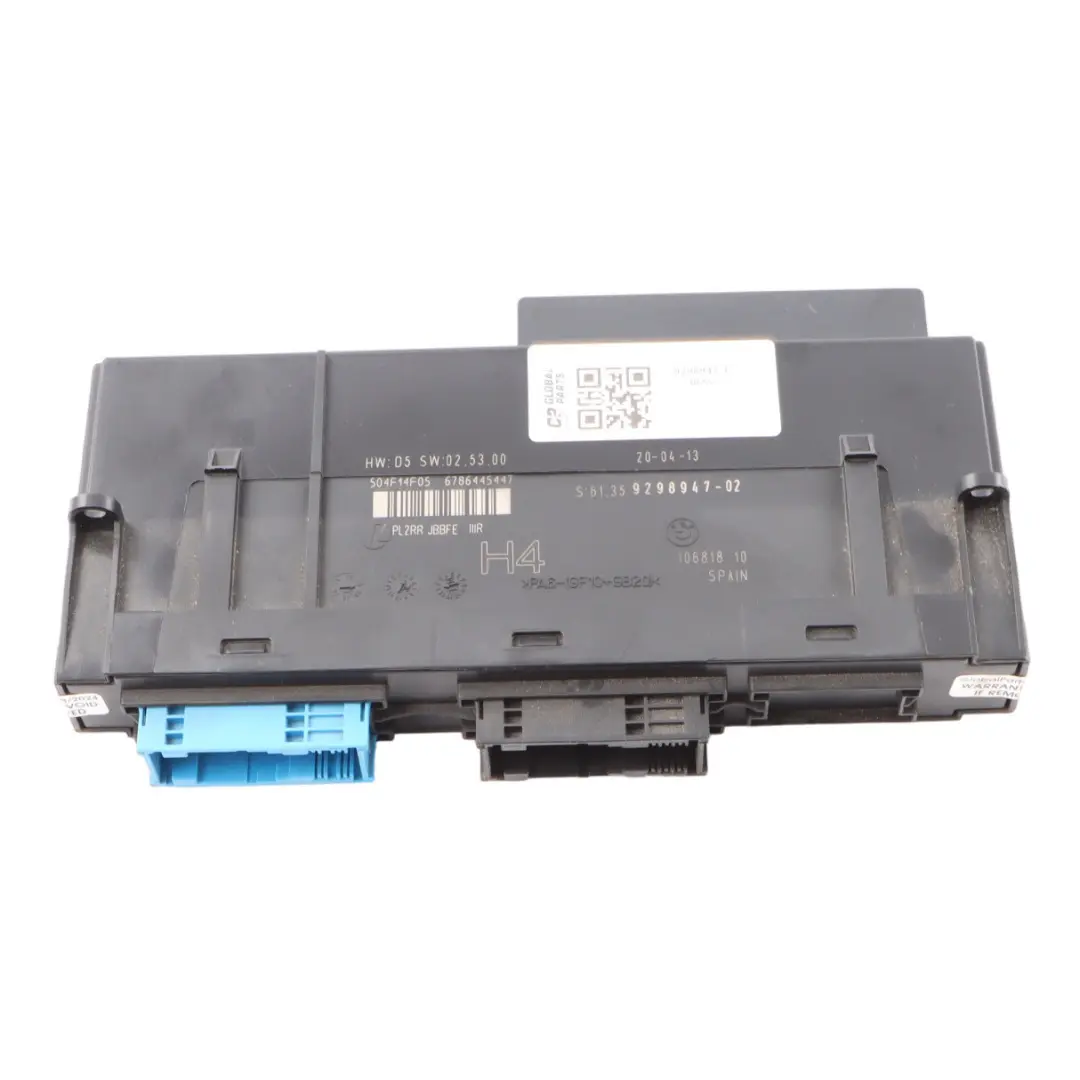 BMW E88 ECU Body Control Module H4 Junction Box PL2RR JBBFE IIIR - SKU 9298947-1 - Part number 9298947