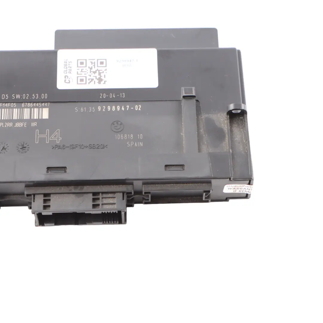 BMW E88 ECU Body Control Module H4 Junction Box PL2RR JBBFE IIIR - SKU 9298947-1 - Part number 9298947