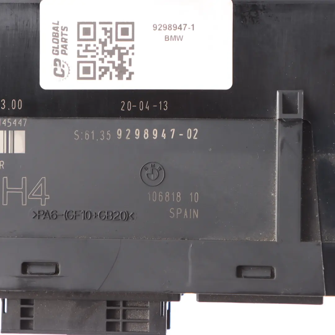 BMW E88 ECU Body Control Module H4 Junction Box PL2RR JBBFE IIIR - SKU 9298947-1 - Part number 9298947