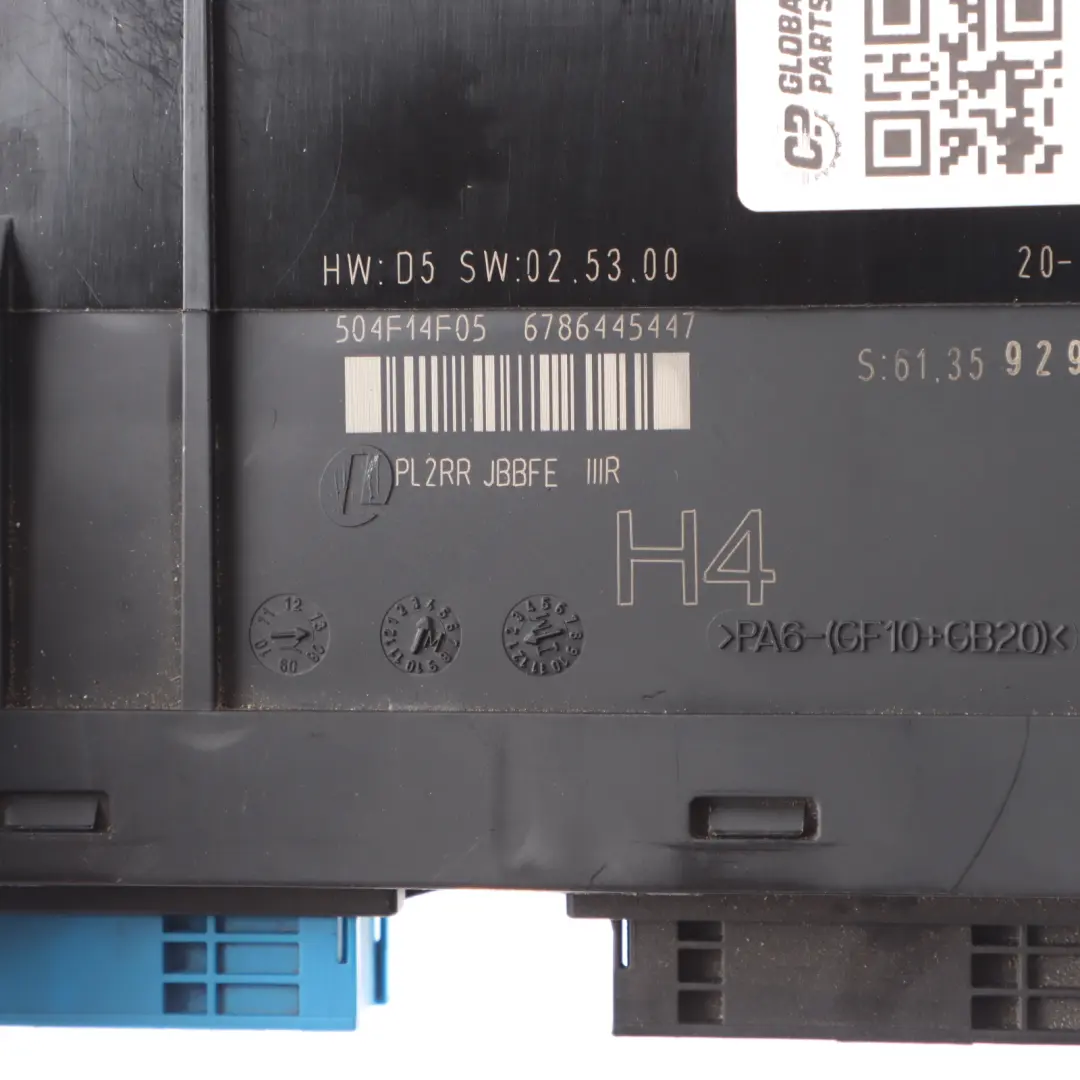 BMW E88 ECU Body Control Module H4 Junction Box PL2RR JBBFE IIIR - SKU 9298947-1 - Part number 9298947