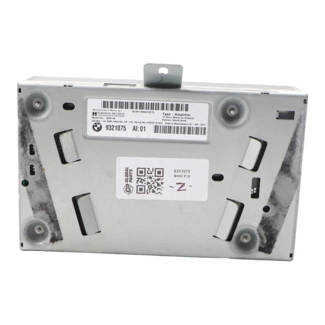 BMW X5 F15 X6 F16 M Audio Amplifier Sound System HiFi Unit Module ECU - SKU 9321075 - Part number 9321075