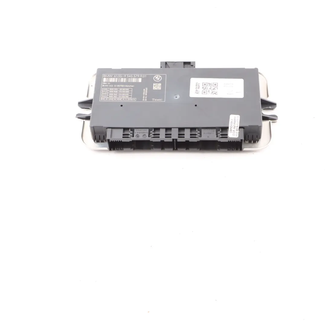 Módulo Control Luz Habitáculo ECU FRM3 TEMIC para BMW X3 F25 con número de pieza 9345379 BMW X3 F25 Módulo Control Luz Habitáculo ECU FRM3 TEMIC - SKU 9345379 - Número de pieza 9345379
