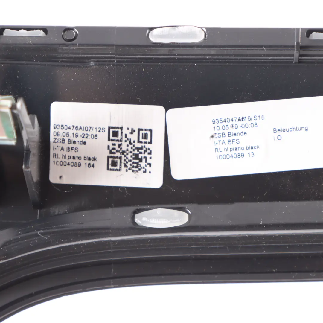 Dashboard Trim Decorative Strip Cover Piano Black Mini F60 - SKU rhd-9350476-1 - Part number 9350476