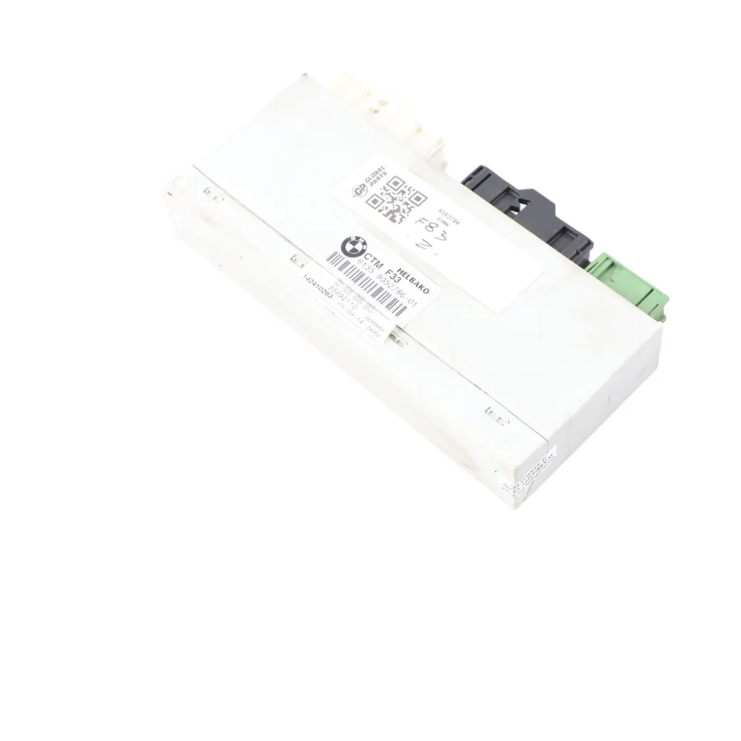 Techo Plegable Módulo ECU Unidad Control CTM para BMW F33 F83 M4 Convertible con número de pieza 9352786 BMW F33 F83 M4 Convertible Techo Plegable Módulo ECU Unidad Control CTM - SKU 9352786 - Número de pieza 9352786