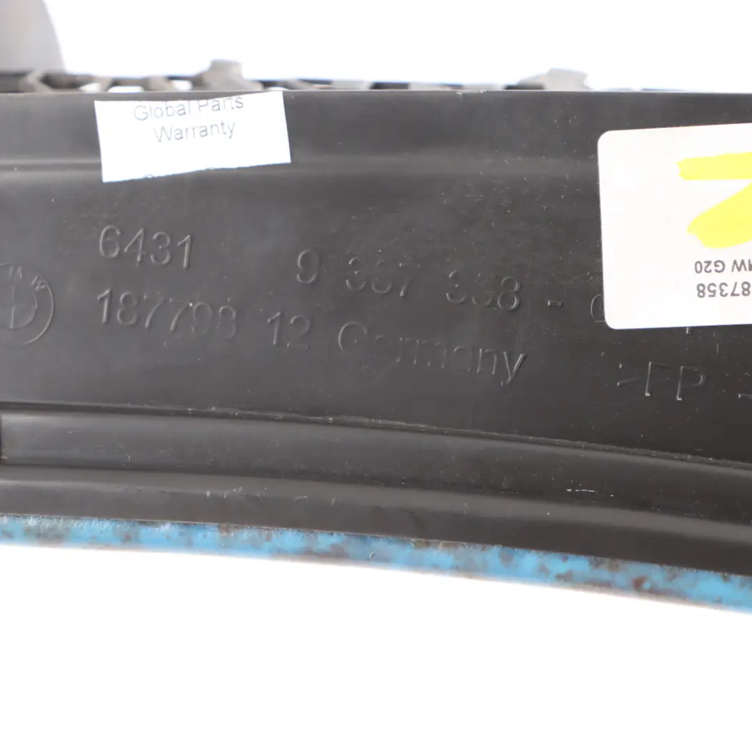 Conducto Aire Delantero Slam Panel Admisión Control Rejilla para BMW F20 F21 con número de pieza 9387358 BMW F20 F21 Conducto Aire Delantero Slam Panel Admisión Control Rejilla - SKU 9387358 - Número de pieza 9387358
