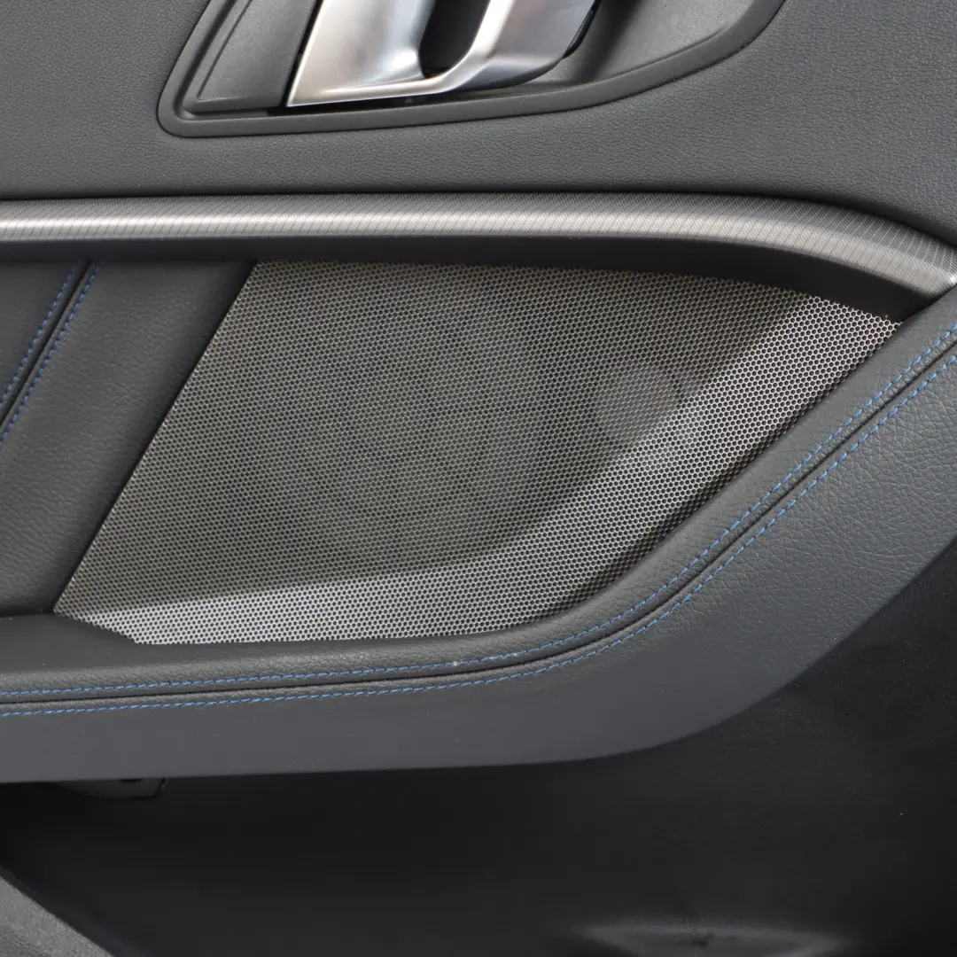 BMW F44 Door Card Rear Left N/S Trim Dakota Black Blue Stitching - SKU 9418359 - Part number 9418359