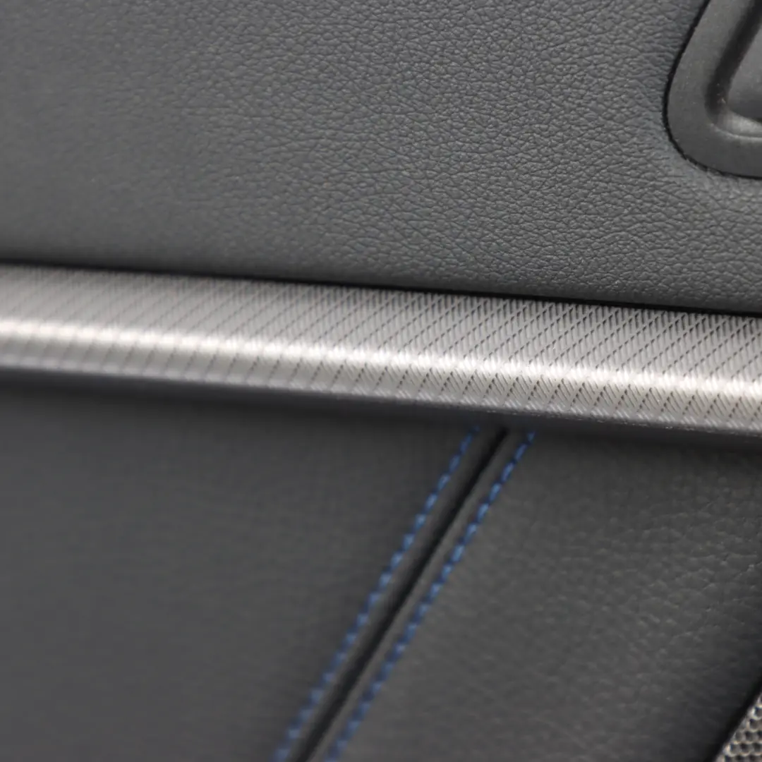 BMW F44 Door Card Rear Left N/S Trim Dakota Black Blue Stitching - SKU 9418359 - Part number 9418359