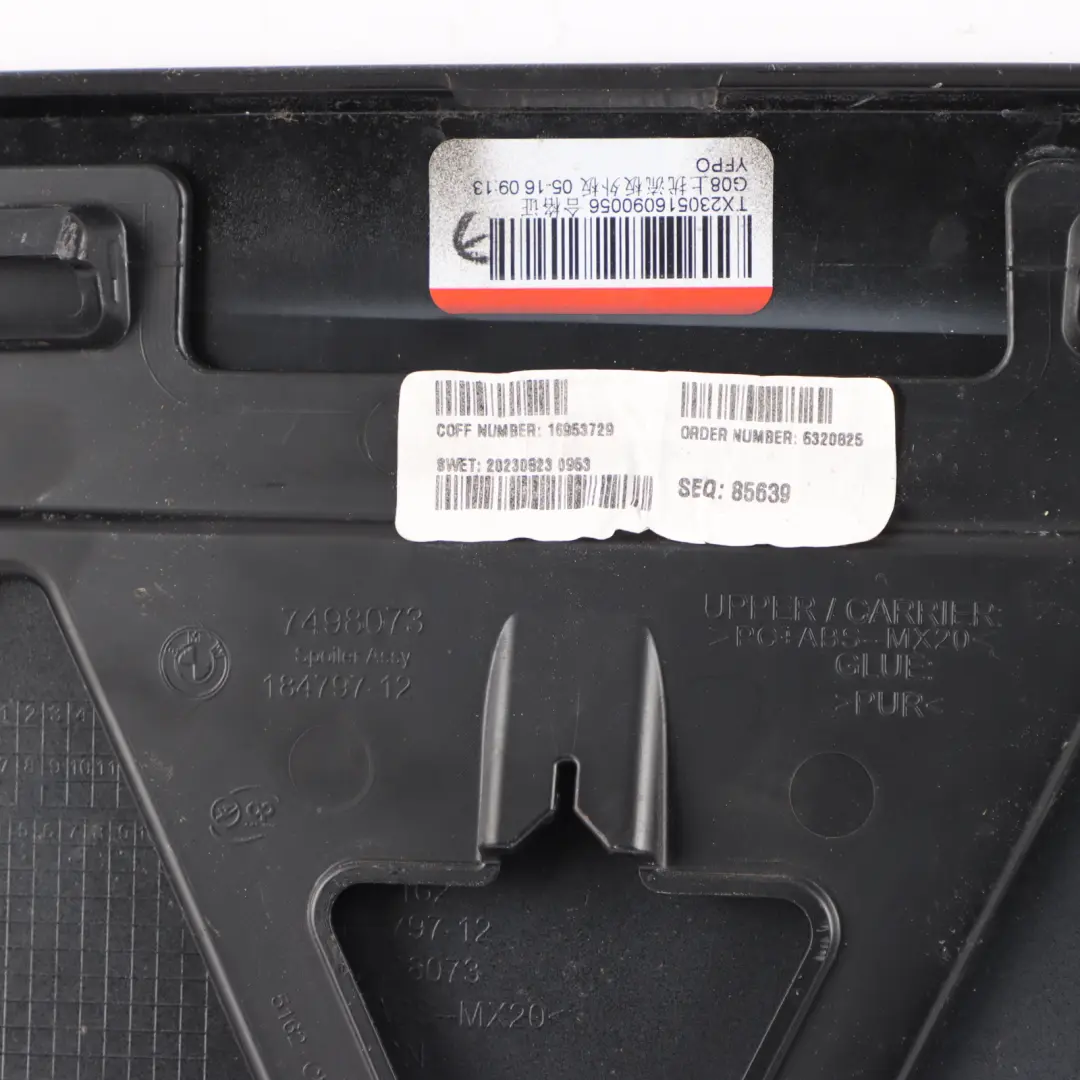 Spoiler Trunk Lid Tailgate Panel Black Sapphite 475 7414199 to BMW X3 G01 Rear with Part number 9450241 BMW X3 G01 Rear Spoiler Trunk Lid Tailgate Panel Black Sapphite 475 7414199 - SKU 9450241-BS - Part number 9450241