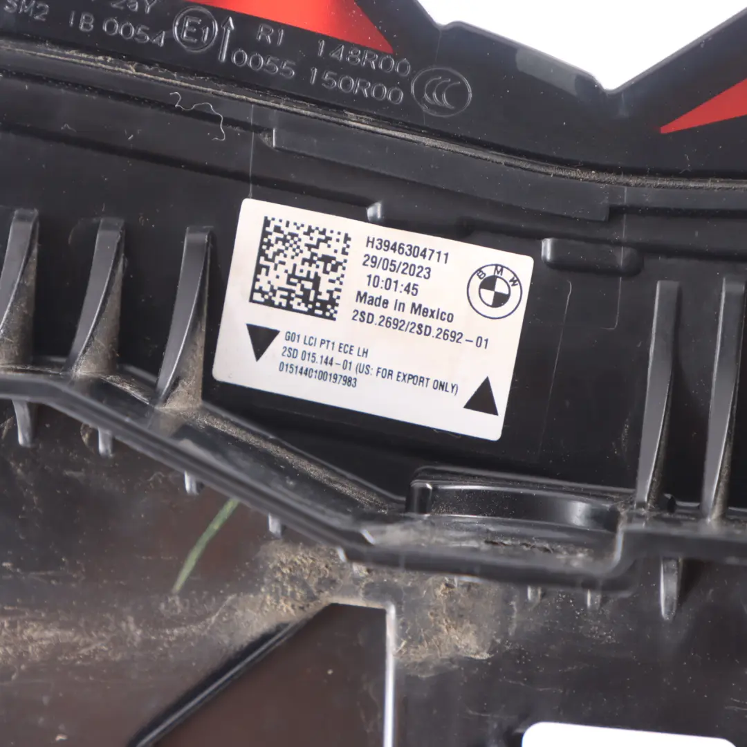 Tail Light Lamp LED Side Panel Rear Left N/S Taillight to BMW X3 G01 LCI with Part number 9463047 BMW X3 G01 LCI Tail Light Lamp LED Side Panel Rear Left N/S Taillight - SKU 9463047 - Part number 9463047