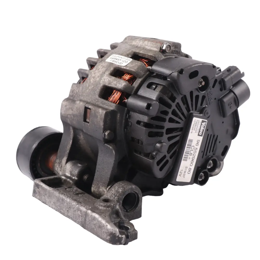 Citroen Dispatch Alternator Generator Valeo 90A 12V do o numerze 9655296080 Citroen Dispatch Alternator Generator Valeo 90A 12V - SKU 9655296080 - Numer Części 9655296080