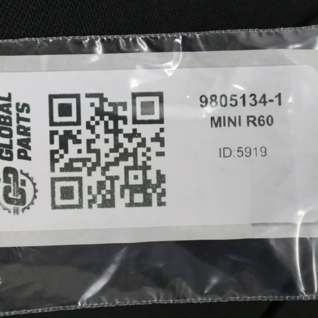 Mini R60 Countryman Avant gauche Siège tissu Cosmos Carbon Black - SKU 9805134-1 - Numéro de pièce 9805134