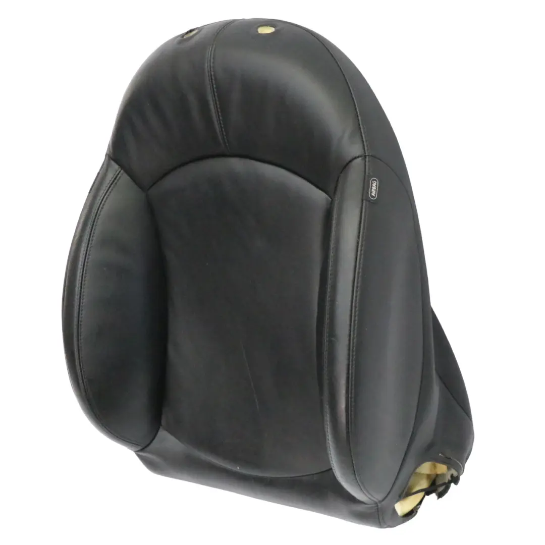 Schienale del sedile anteriore sportivo sinistro in pelle nera per Mini Cooper R60 con numero di parte 9806611 Mini Cooper R60 Schienale del sedile anteriore sportivo sinistro in pelle nera - SKU 9806611 - Numero di parte 9806611