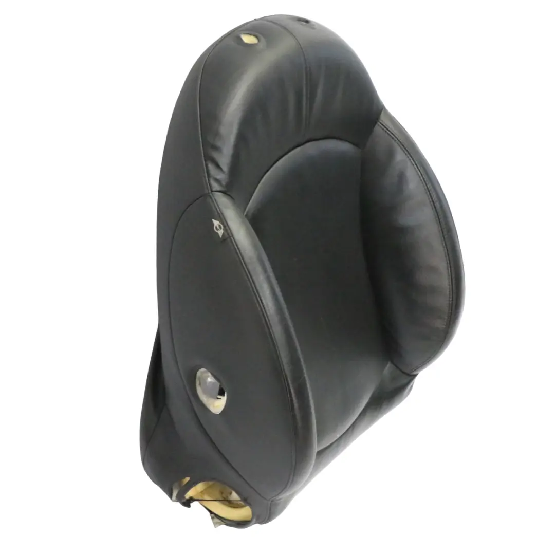 Schienale del sedile anteriore sportivo sinistro in pelle nera per Mini Cooper R60 con numero di parte 9806611 Mini Cooper R60 Schienale del sedile anteriore sportivo sinistro in pelle nera - SKU 9806611 - Numero di parte 9806611