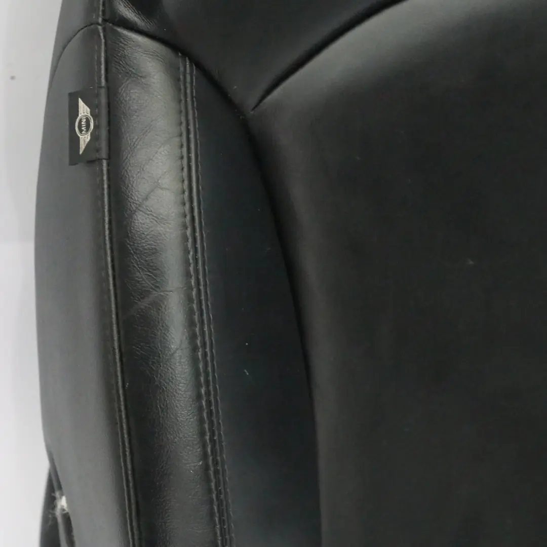 Schienale del sedile anteriore sportivo sinistro in pelle nera per Mini Cooper R60 con numero di parte 9806611 Mini Cooper R60 Schienale del sedile anteriore sportivo sinistro in pelle nera - SKU 9806611 - Numero di parte 9806611