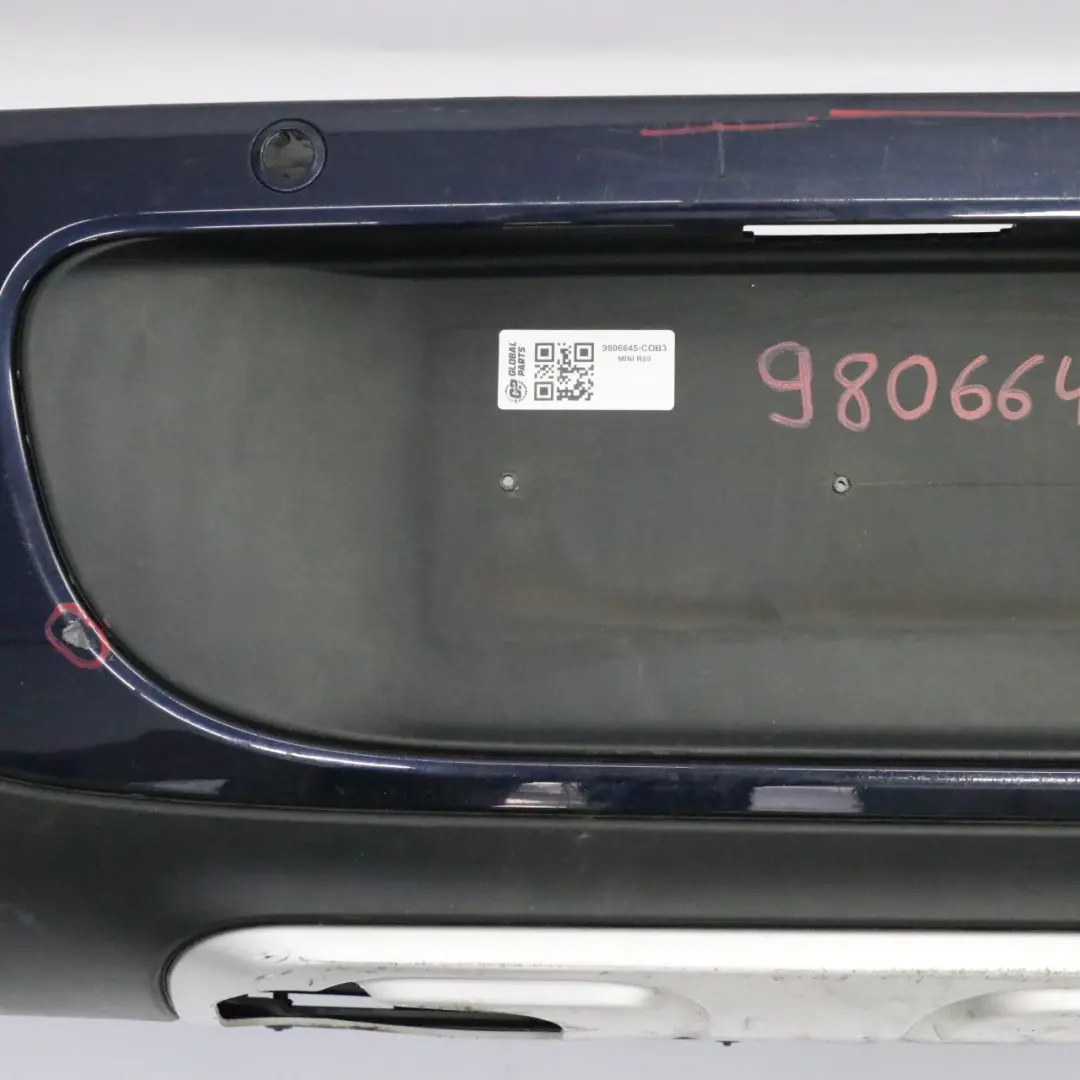 Panel Heckstoßstange PDC Cosmic Blue Metallic - B13 für Mini Countryman R60 mit Teilenummer 9806645 Mini Countryman R60 Panel Heckstoßstange PDC Cosmic Blue Metallic - B13 - SKU 9806645-COB3 - Teilenummer 9806645