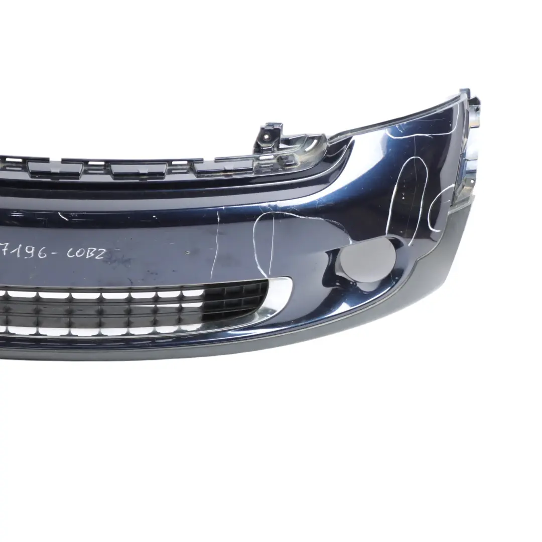 Front Bumper Mini R60 R61 Complete Trim Panel Cosmic Blue Metallic - B13 to with Part number 9807196 Front Bumper Mini R60 R61 Complete Trim Panel Cosmic Blue Metallic - B13 - SKU 9807196-COB2 - Part number 9807196