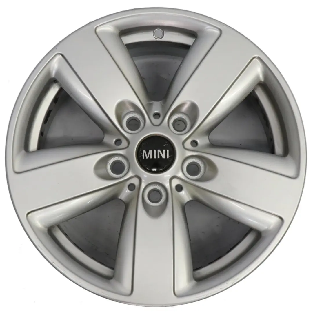 Mini R60 R61 Jante argentée alliage 16" 6,5J ET:46 5 Star Air Spoke 140 - SKU 9811729-2 - Numéro de pièce 9811729