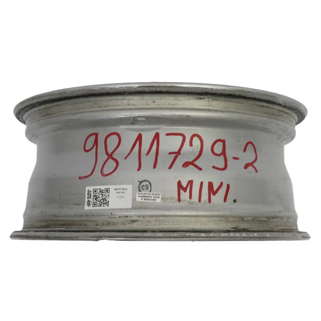 Mini R60 R61 Jante argentée alliage 16" 6,5J ET:46 5 Star Air Spoke 140 - SKU 9811729-2 - Numéro de pièce 9811729