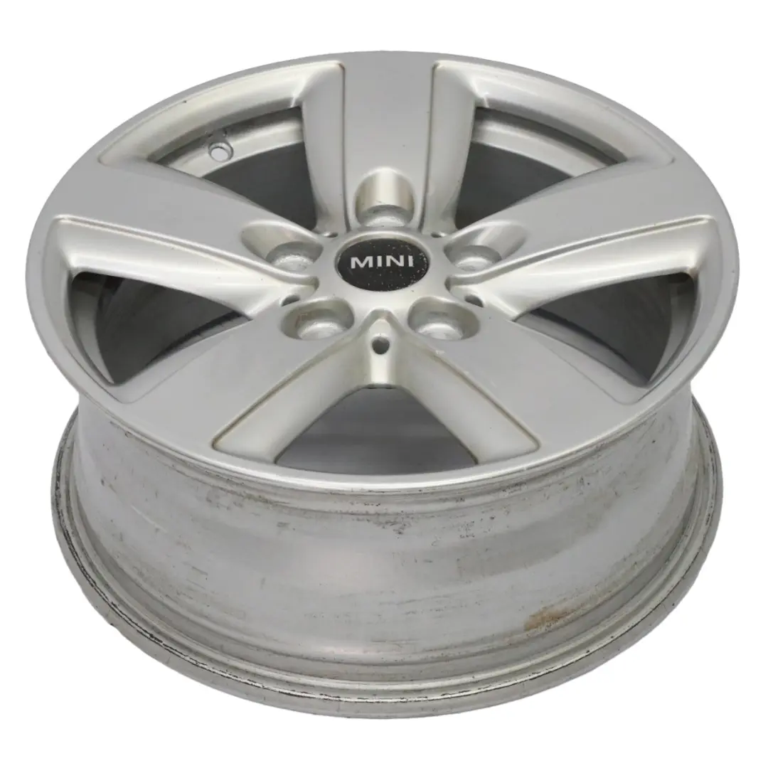 Alloy Rim 16" 6,5J ET:46 5 Star Air Spoke 140 to Mini R60 R61 Silver Wheel with Part number 9811729 Mini R60 R61 Silver Wheel Alloy Rim 16" 6,5J ET:46 5 Star Air Spoke 140 - SKU 9811729-4 - Part number 9811729