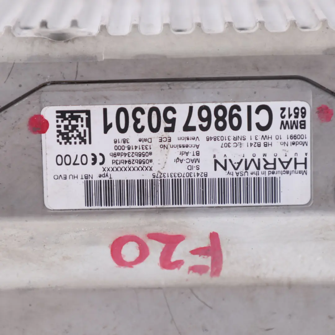 Moduł Radia Nawigacji High 2 do BMW F20 F21 F30 F31 LCI F32 o numerze 9867503 BMW F20 F21 F30 F31 LCI F32 Moduł Radia Nawigacji High 2 - SKU 9867503-1 - Numer Części 9867503
