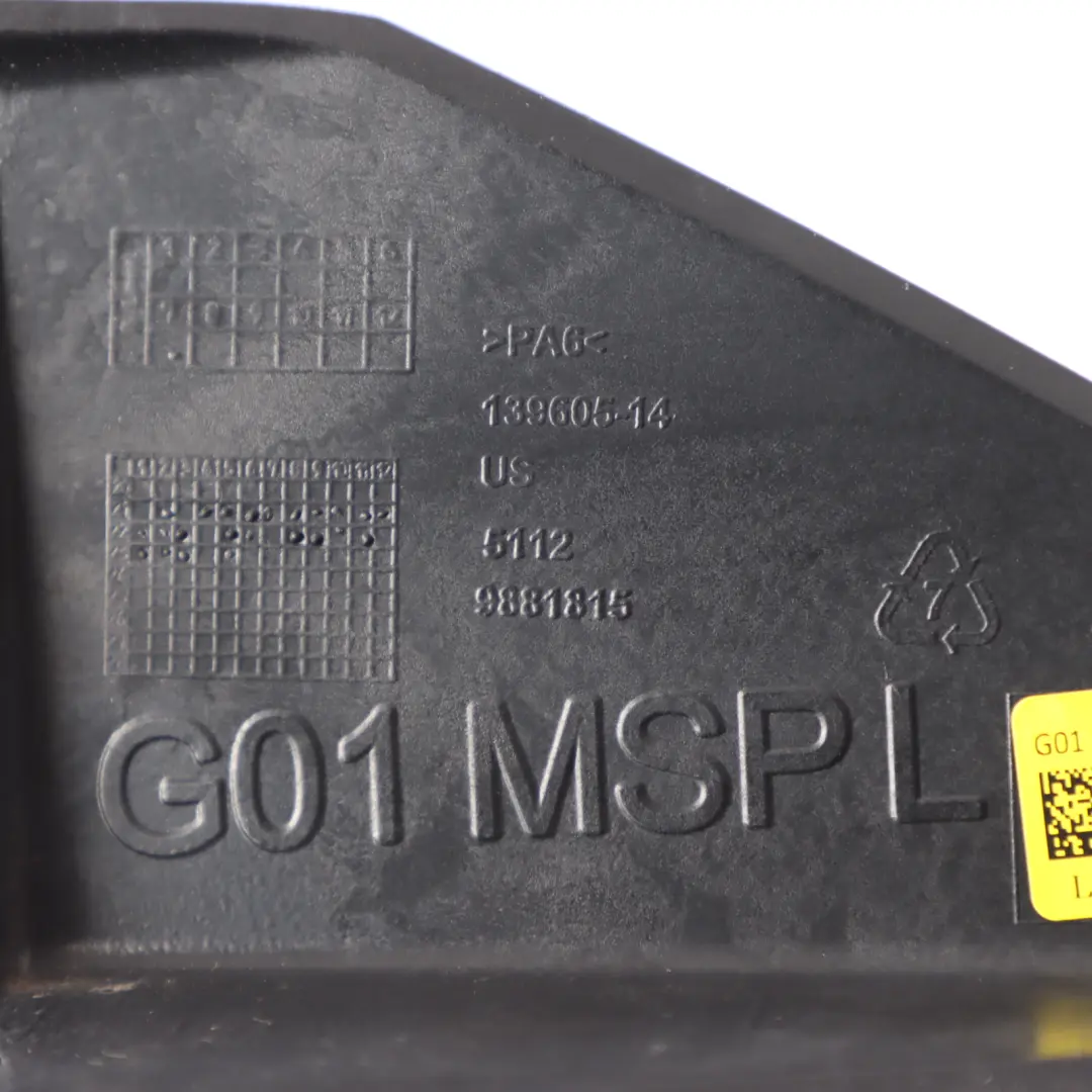 Bumper Bracket BMW X3 G01 F97 LCI Rear Bumper Absorber Left N/S Mount to with Part number 9881815 Bumper Bracket BMW X3 G01 F97 LCI Rear Bumper Absorber Left N/S Mount - SKU 9881815 - Part number 9881815