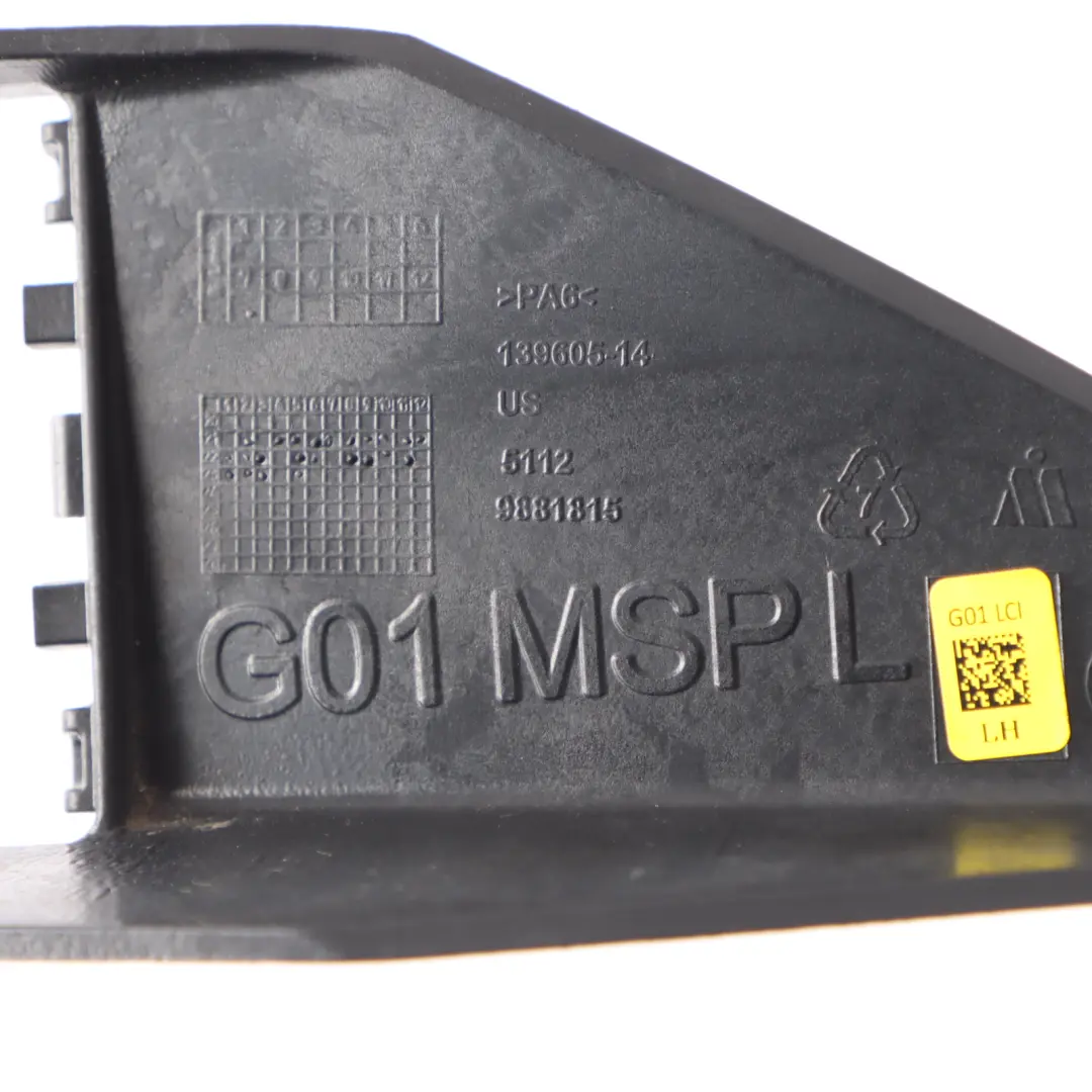 Bumper Bracket BMW X3 G01 F97 LCI Rear Bumper Absorber Left N/S Mount to with Part number 9881815 Bumper Bracket BMW X3 G01 F97 LCI Rear Bumper Absorber Left N/S Mount - SKU 9881815 - Part number 9881815