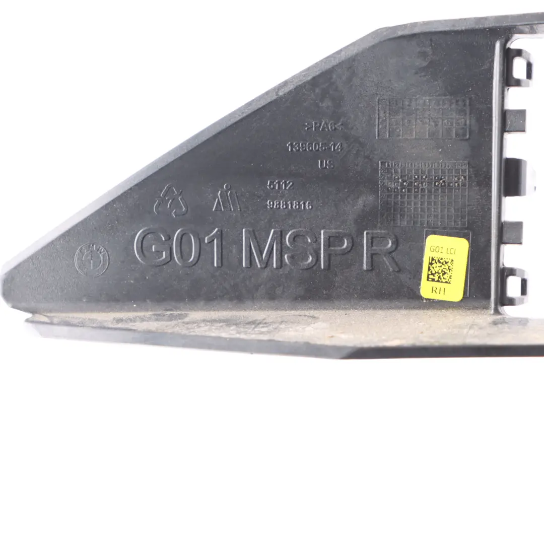 Bumper Bracket BMW X3 G01 F97 LCI Rear Bumper Absorber Right O/S Mount to with Part number 9881816 Bumper Bracket BMW X3 G01 F97 LCI Rear Bumper Absorber Right O/S Mount - SKU 9881816 - Part number 9881816