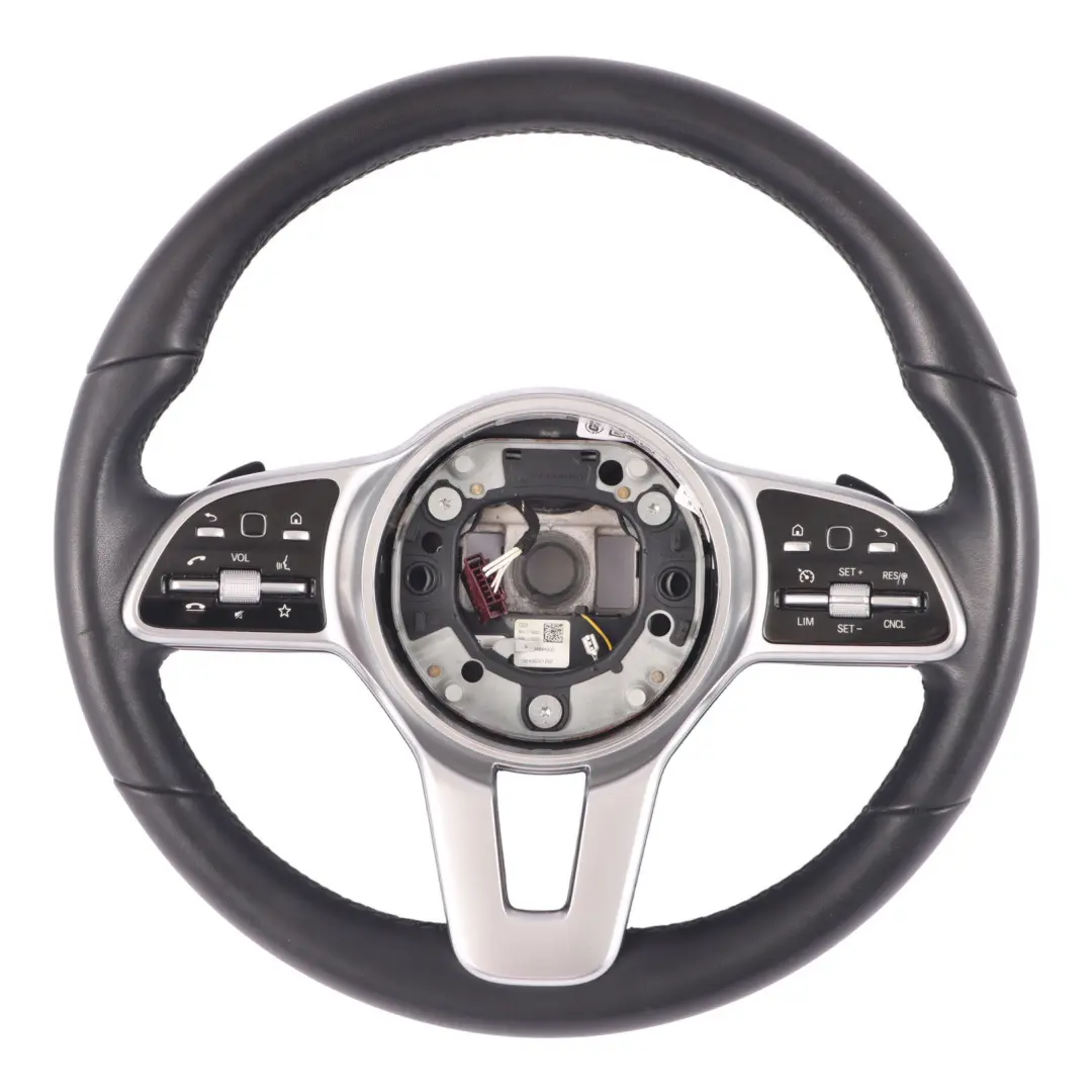  Steering Wheel Mercedes C118 W177 Black Leather Multifunction Paddle Shift - SKU A0004605804 - Part number A0004605804
