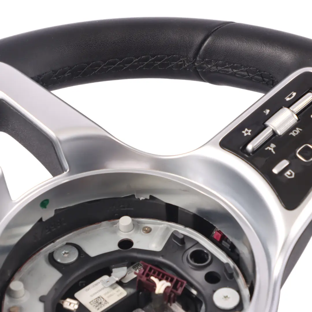  Steering Wheel Mercedes C118 W177 Black Leather Multifunction Paddle Shift - SKU A0004605804 - Part number A0004605804
