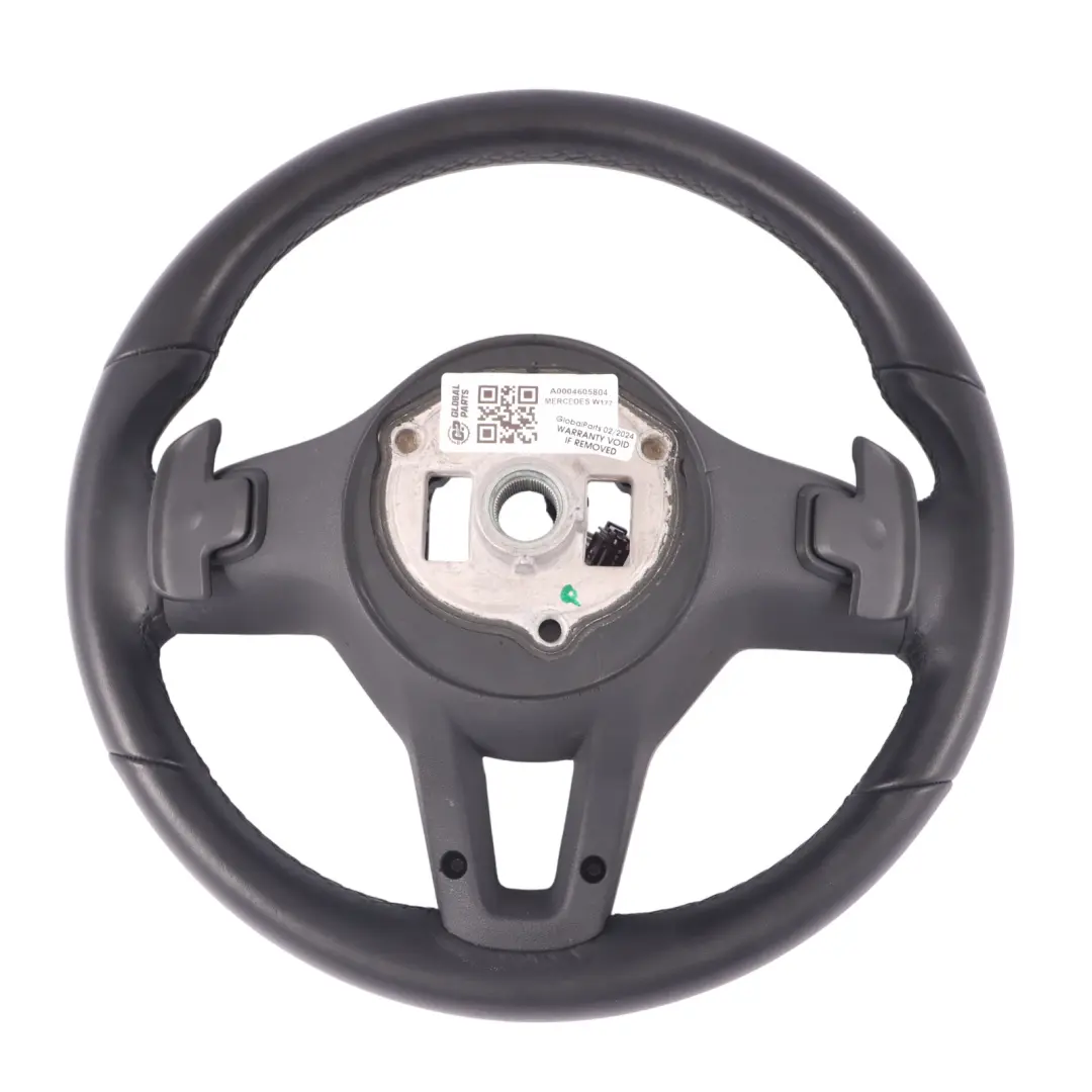  Steering Wheel Mercedes C118 W177 Black Leather Multifunction Paddle Shift - SKU A0004605804 - Part number A0004605804